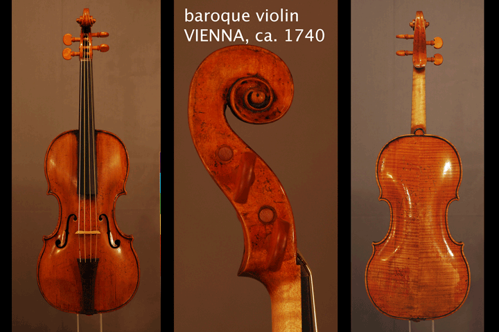 Baroque violin, Vienna 1780